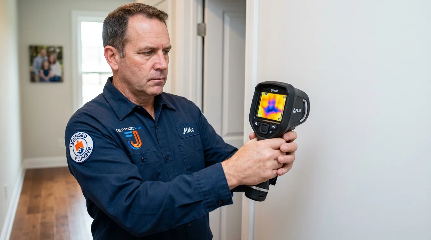 Thermal imaging leak detection by Johns Plumbing LLC in Calvert City